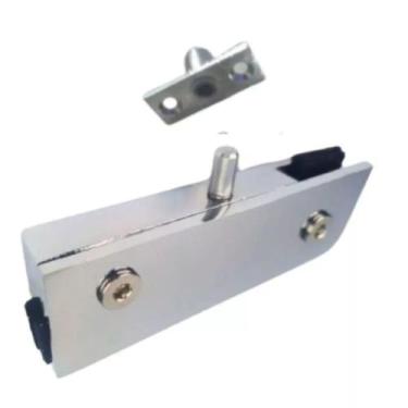 Imagem de Dobradiça Superior Cromado para Porta de vidro Pivotante 1101 + Pivô -