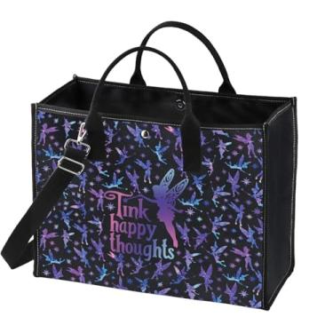 Imagem de GJTIM Sacola de lona de lona inspirada em filmes de desenho animado, presente para amantes de fadas, presente de férias em família, Tinkhappy Lt, Multifuncional