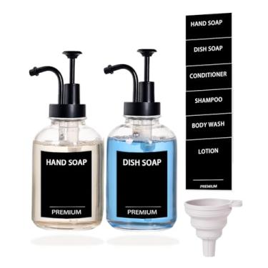 Imagem de Dispensador de detergente de 227 g para cozinha preto