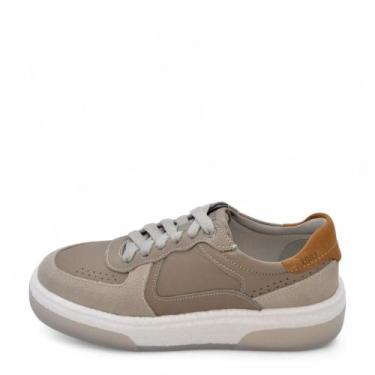 Imagem de Sapatênis Masculino Democrata Beat Pulse REF: 623101 COURO, 40, Off wh