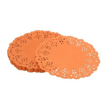 Imagem de YELARXI Doilies de papel, toalhas de renda de papel, descartáveis, redondos, modernos, decorativos, a granel, 11 cm, adequado para bolos, sobremesas, artesanato, grelhados, fritos, utensílios de mesa