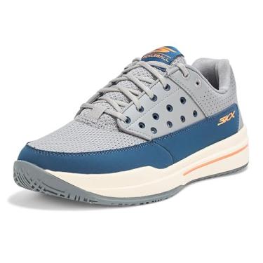 Imagem de Skechers Tênis masculino Viper Court Luxe, Carvão/Azul-marinho, 43