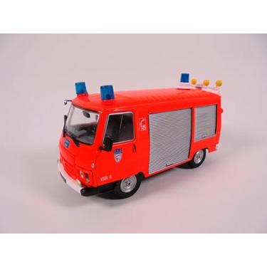 Imagem de OPO 10 Model car 1:43 Compatible with Fire Truck Peugeot J9 BBP Road Rescue Vehicle (VSR) Light Firefighter Vehicle Hachette CPL30