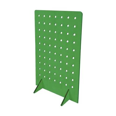 Imagem de Suporte de exibição de pegboard para joias, feiras de artesanato, venda, eventos de fornecedores, ferramentas, organizador de acessórios para quadro de pinos, médio 20 cm C x 11 cm L x 30 cm A, verde