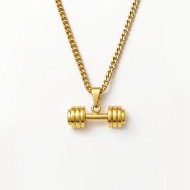 Imagem de Colar com pingente halter mini banhado a ouro - no-brand