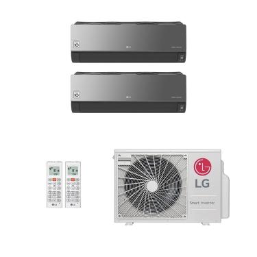 Imagem de Ar-Condicionado Multi Split Inverter LG 18.000 (1x Evap HW Artcool 7.000 + 1x Evap HW Artcool 12.000) Quente/Frio 220V