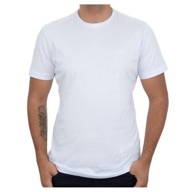 Imagem de Camiseta Masculina Lado Avesso Regular Fit Pima Branco - LH1-Masculino
