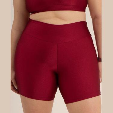 Imagem de Shorts Cirre Brilhante Trilobal Academia Liso-Feminino