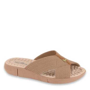Imagem de Tamanco Chinelo Feminino Ortopédico Conforto Modare 7142.101, Nude, Ca