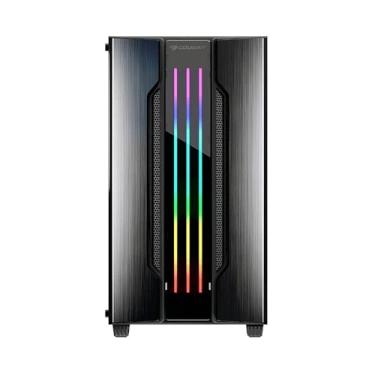 Imagem de Cougar Capa para jogos Gemini M Mini Tower RGB de vidro temperado com sistema de iluminação RGB dinâmico Trelux (cinza ferro)