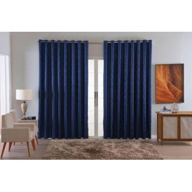 Imagem de Cortina Jacquard Luxo Em Tecido Semi Blackout Sala 6,00X2,80 - B.F Con