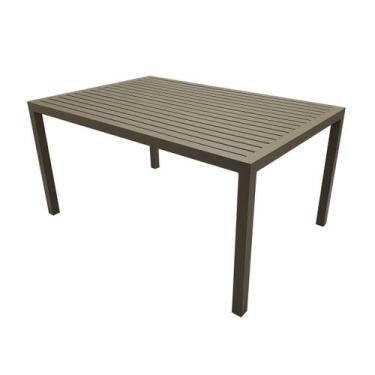 Imagem de Mesa Retangular Tampo Ripado 2,00 x 1,00 Enzo - Lux Móveis