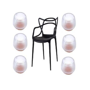 Imagem de Kit 8 Ponteiras Com Feltro 12Mm - 16Mm Silicone Pé Moveis