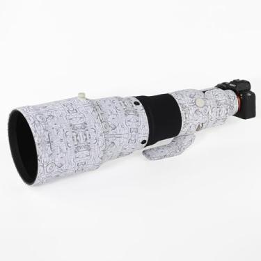 Imagem de CHASING BIRDS Capa protetora de lente impermeável camuflada para Sony FE 600 mm F4 GM OSS capa protetora de lente à prova de chuva (camuflagem panda, com TC 2.0X (SEL20TC))