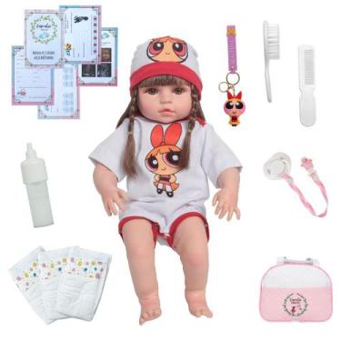 Imagem de Bebê Reborn Menina Super Poderosas Com Bolsa Acessórios - Cegonha Rebo