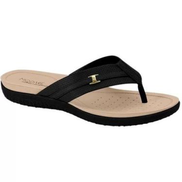 Imagem de Tamanco Chinelo Feminino Ultra Conforto Modare, 37, Preto