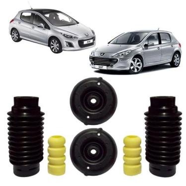 Imagem de Kit Coxim Batente Amortecedor Dianteiro Peugeot 307 308 - Solupe Parts