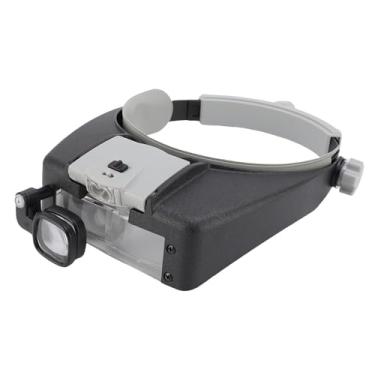 Imagem de Asixxsix Montífica de Montagem da Cabeça, Lupa Ajustável da Cabeça Com Luz LED, Lupa Sem Cabeça Sem Mão para Leitura, Trabalho de Joalheria, Reparo de Relógio