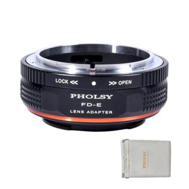 Imagem de Adaptador de montagem de lente PHOLSY Canon FD FL para Sony E Mount