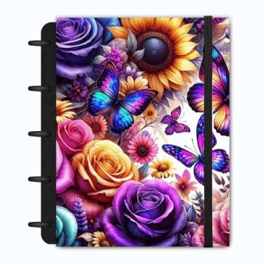 Imagem de Caderno de Disco Metamorfose 160 pgs 90g Capa Dura 6 Divisórias Inteligente Pequeno ~11cm x 15cm