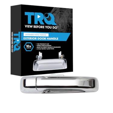 Imagem de TRQ Maçaneta externa cromada do lado do passageiro compatível com Jeep Commander 2006-2010 2005-2010 Grand Cherokee