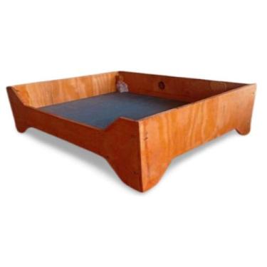 Imagem de Caminha De Cachorro De Madeira Compensado Naval G 50 X 60 X 20 - Pintu