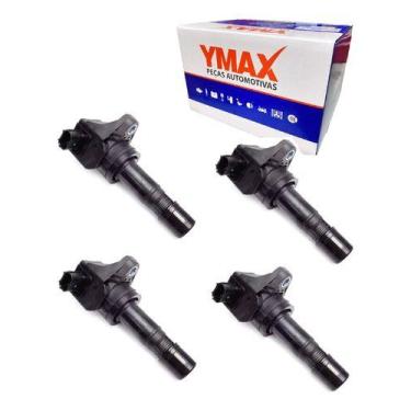 Imagem de Kit 4 Bobinas De Ignição Honda New Civic 1.8 16v 2012 Á 2016 - ymax-ki