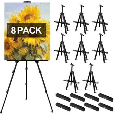 Imagem de Suporte de cavalete de pintura AROIC ajustável de 43 a 168 cm de metal