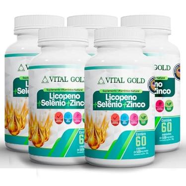 Imagem de LICOPENO + SELÊNIO + ZINCO - 500mg (60 Cápsulas) VITAL GOLD (5)