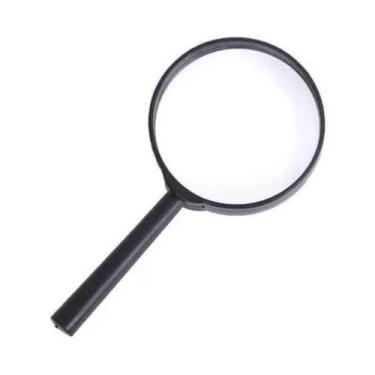 Imagem de Lupa De Mão 100mm Com Cabo Lente Zoom Aumento - Império