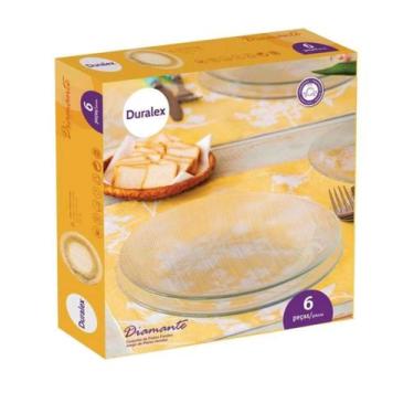 Imagem de Conjunto de pratos Duralex diamante fundo 6 peças