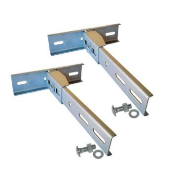 Imagem de Kit 2 Peças Suporte Fixação Com Regulagem Para Motor Portão Basculante