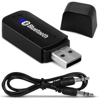 Imagem de Receptor Bluetooth Áudio Stereo 2.1 Para Rádio USB C/ CABO P2 - Música