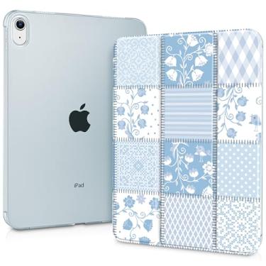 Imagem de Capa para iPad de 11 polegadas A16 2025 geração 11ª / iPad 11 polegadas 10ª geração 2022, suporte dobrável inteligente, policarbonato transparente, translúcido, capa fina para despertar/hibernar, capa