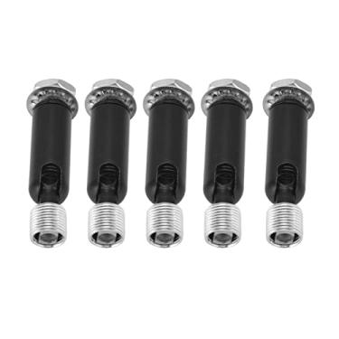 Imagem de aqxreight 5pcs M10 Adaptador de Teto Inclinado para Lustres de Luzes Pendentes e Iluminação Com Junta de Engrenagem Externa de 180 ° No Acabamento de Bronze (Preto)