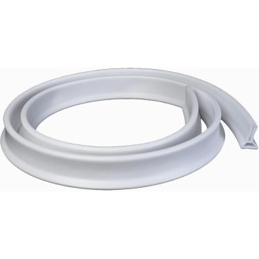 Imagem de Proteção contra respingos de água de chuveiro de 10 cm, barreira de rolha de água preta branca e cinza para porta de chão de pia de cozinha, tiras de retenção de lábio de água/protetor autoadesivo