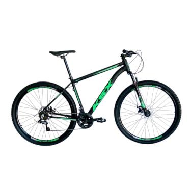 Imagem de Bicicleta Bike Aro 29 MTB Alumínio KSX SD7 21V Câmbios Especiais Cabeamento Interno Unissex (VERDE NEON (ADS PRETO), 15)
