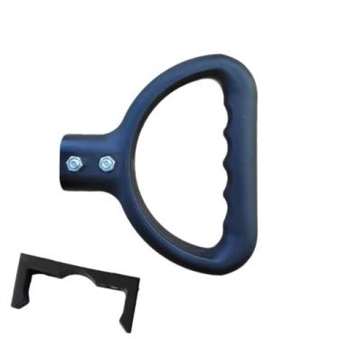 Imagem de MotiveTech Alça de empurrar para carrinho de vagão, substituição de peças de reposição portáteis práticas, alça de carrinho para de vagão dobrável para compras, com Clipe Longo