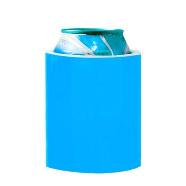 Imagem de Porta Lata Latinha Cerveja 350Ml Alumínio Azul