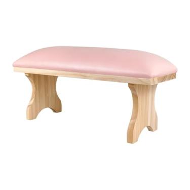 Imagem de harayaa Apoio de braço de unha PU portátil, equipamento para unhas colocado abaixo do suporte de mão de manicure, tapete de mesa para unhas, tecnologia para, Rosa