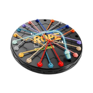 Imagem de Dynwave Corda desembaraçar brinquedo cérebro teaser jogo portátil torcido linha conectada mente brinquedo criança corda nós corda quebra-cabeça brinquedo para