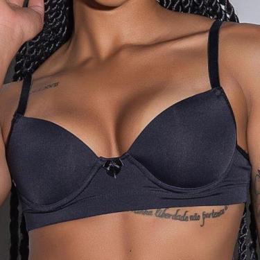 Imagem de Sutiã Amoo com Base Reforçada Em Microfibra 7430, Preto, 48