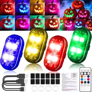 Imagem de Novas luzes estroboscópicas de LED sem fio com controle remoto, luzes LED sem fio para carro, 8 cores à prova d'água, anticolisão tipo C, luz de aviso de emergência para carro, drone, bicicleta