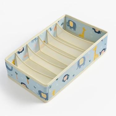 Imagem de Organizador de Gaveta Infantil com 6 Compartimentos Gaveteiro Comeia Organizador de Gaveta para Roupa de Criança Gaveteiro Comoda de Bebê Para Meninos e Meninas