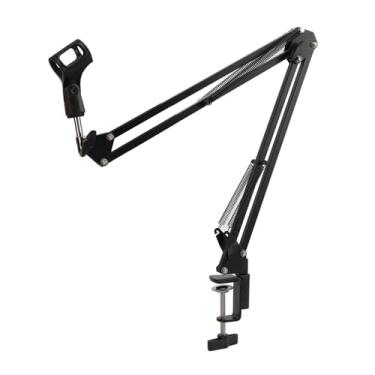 Imagem de Acouto Suporte de Microfone de Braço de Lança de Mesa Com Capacidade de Carga de 3 Kg para Gravação e Transmissão de Estúdio Profissional