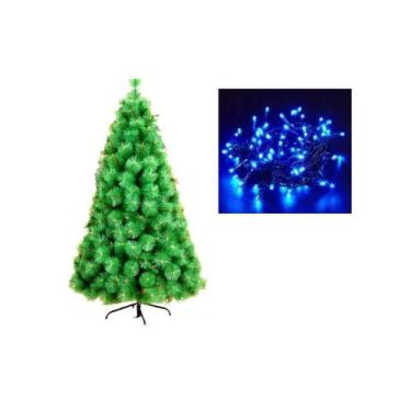 Imagem de Arvore De Natal Pinheiro 2,10 Metros 300 Galhos Com Pisca - lojas vm