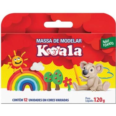 Imagem de Massa Para Modelar Koala Com 12 Cores Pacote Com 06Un
