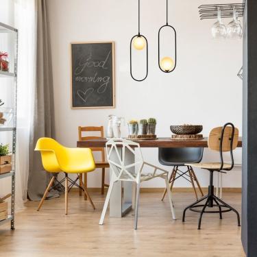 Imagem de Pendente Gude 17cmx47cm  5X5W G9 Bella Iluminação Preto