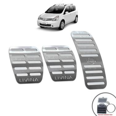 Imagem de Pedaleiras Nissan Livina 2010/2014 Manual Prata
