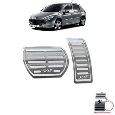 Imagem de Pedaleira Peugeot 307 Automatico 2001 Até 2012 Aço Inox